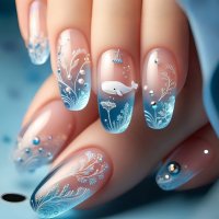 NA102 - Manicure Patch Blue Ocean Nails
